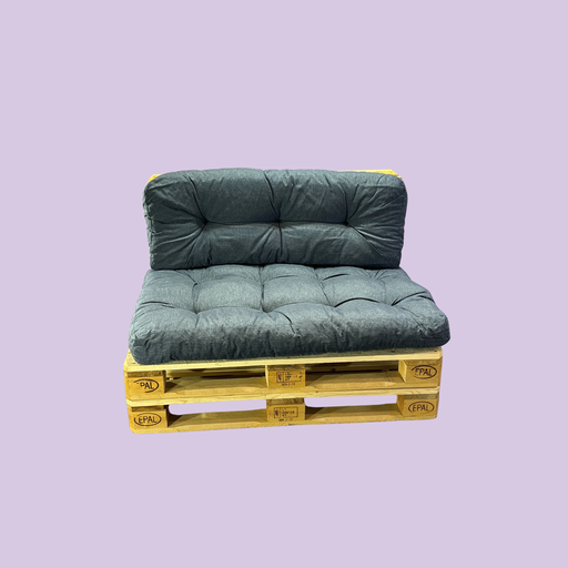 [2104] Pallesofa Modul Blå Puter